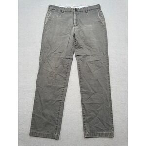 Dockers Chino Pants Men's 34x36 Gray Stretch Twill Slim Fit Tapered Leg Utility
